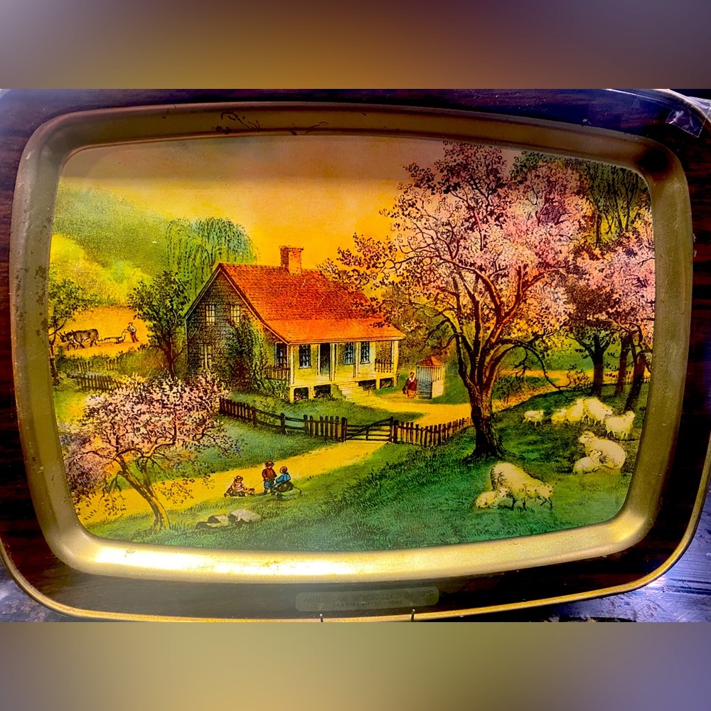 American Homestead Spring Currier & Ives 1868